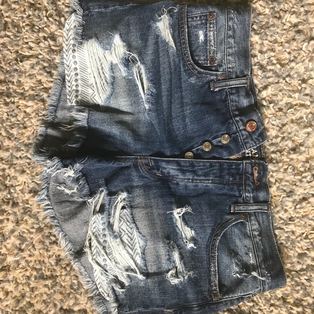 Never worn American Eagle Hi Rise Jean Shorts